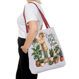 Crazy Plant Mom Tote Bag — Plant Lover Canvas Tote
