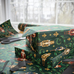 Luxury christmas wrapping paper – emerald green holiday gift wrap