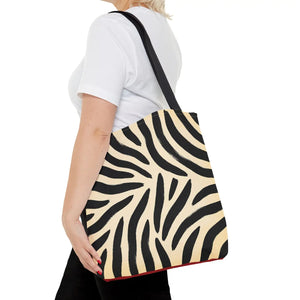 Zebra print tote bag - bags