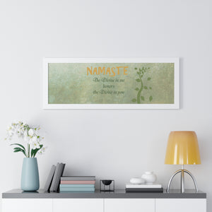 Namaste, Framed Horizontal Poster
