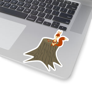 A Squirrel with nut, Kiss-Cut Stickers