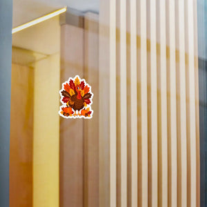 Thanksgiving turkey kiss-cut vinyl decal - home decor decals