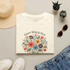 Grow Wild & Free Floral T-Shirt