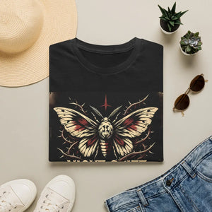 Night shift moth graphic t-shirt - t-shirts