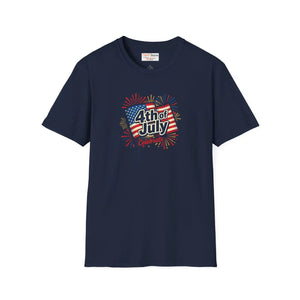4th of July Celebrate T-shirt - American Flag Fireworks Patriotic Tee - T-shirts