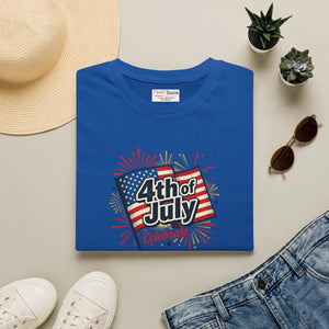 4th of July Celebrate T-shirt - American Flag Fireworks Patriotic Tee - T-shirts