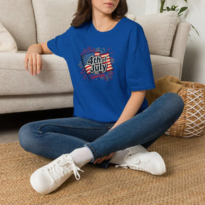 4th of July Celebrate T-shirt - American Flag Fireworks Patriotic Tee - T-shirts