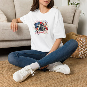 4th of July Celebrate T-shirt - American Flag Fireworks Patriotic Tee - T-shirts