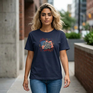 4th of July Celebrate T-shirt - American Flag Fireworks Patriotic Tee - T-shirts