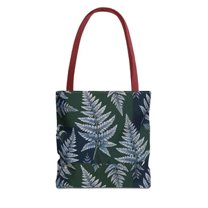 Fern Pattern Tote Bag — Botanical All-Over Print Canvas Tote