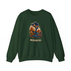 Michigan fall autumn colors crewneck sweatshirt - sweatshirts