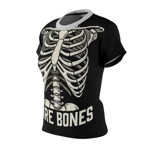 DipaliZ Bare Bones skeleton ribcage women's tee - offered in sizes XS to 2XL