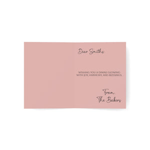 Personalized, Diwali Greeting Card — Happy Diwali Mandala Festival of Lights (Pack of 1/10/30/50)