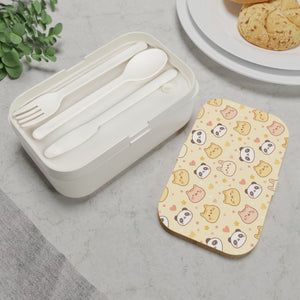 Kawaii Animal Faces Bento Box – Cute Panda, Cat & Bunny Lunchbox