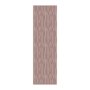 Striped Rose Combed Cotton Fabric by the Yard — Vertical Brushstroke Stripe