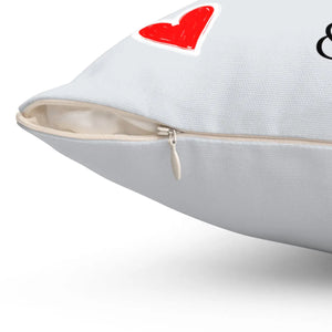 Personalized Besties Photo Pillow — "Besties" with Names (Megan & Emma)