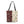 Holiday Pine Pattern Tote Bag — Woven Two-Tone Christmas Tree Design
