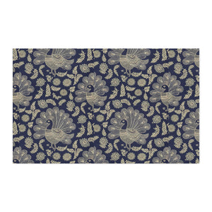 Peacock Paisley Cotton Fabric Yardage — Combed Cotton Prima