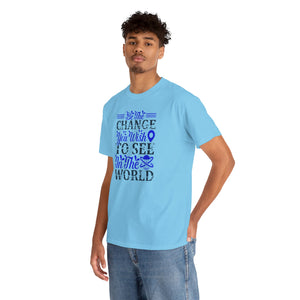 Be the change you want to see, Earth Day, Unisex Heavy Cotton Tee