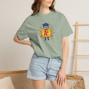 A+ Grad Owl T-Shirt — Cute Academic Graduation Tee for Students & Teachers