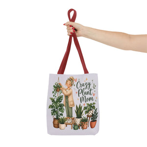 Crazy Plant Mom Tote Bag — Plant Lover Canvas Tote