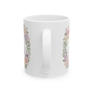 Floral Retirement Mug — "Retired but still fabulous" Ceramic Coffee Cup