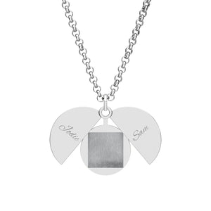 18K gold PVD coating over stainless steel on a DipaliZ engraved circle necklace