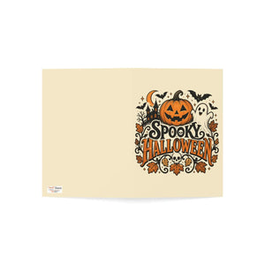 Spooky halloween greeting card - cards