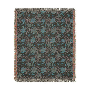 Boho Floral Woven Blanket – Cozy Southwestern Throw for Living Room & Bedspread