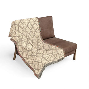 DipaliZ chevron woven throw blanket with the pattern carried in the weave