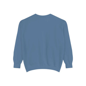 Personalized, Vibe Dealer Garment-Dyed Sweatshirt — Soft Vintage Blue Crewneck