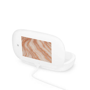 Marble uv phone sanitizer and wireless charging pad - chargers