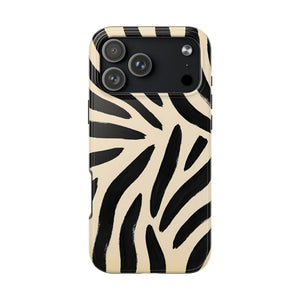 Zebra Print Tough Phone Case