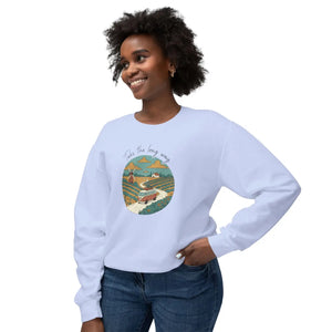 Coastal countryside landscape sweatshirt - sweatshirts
