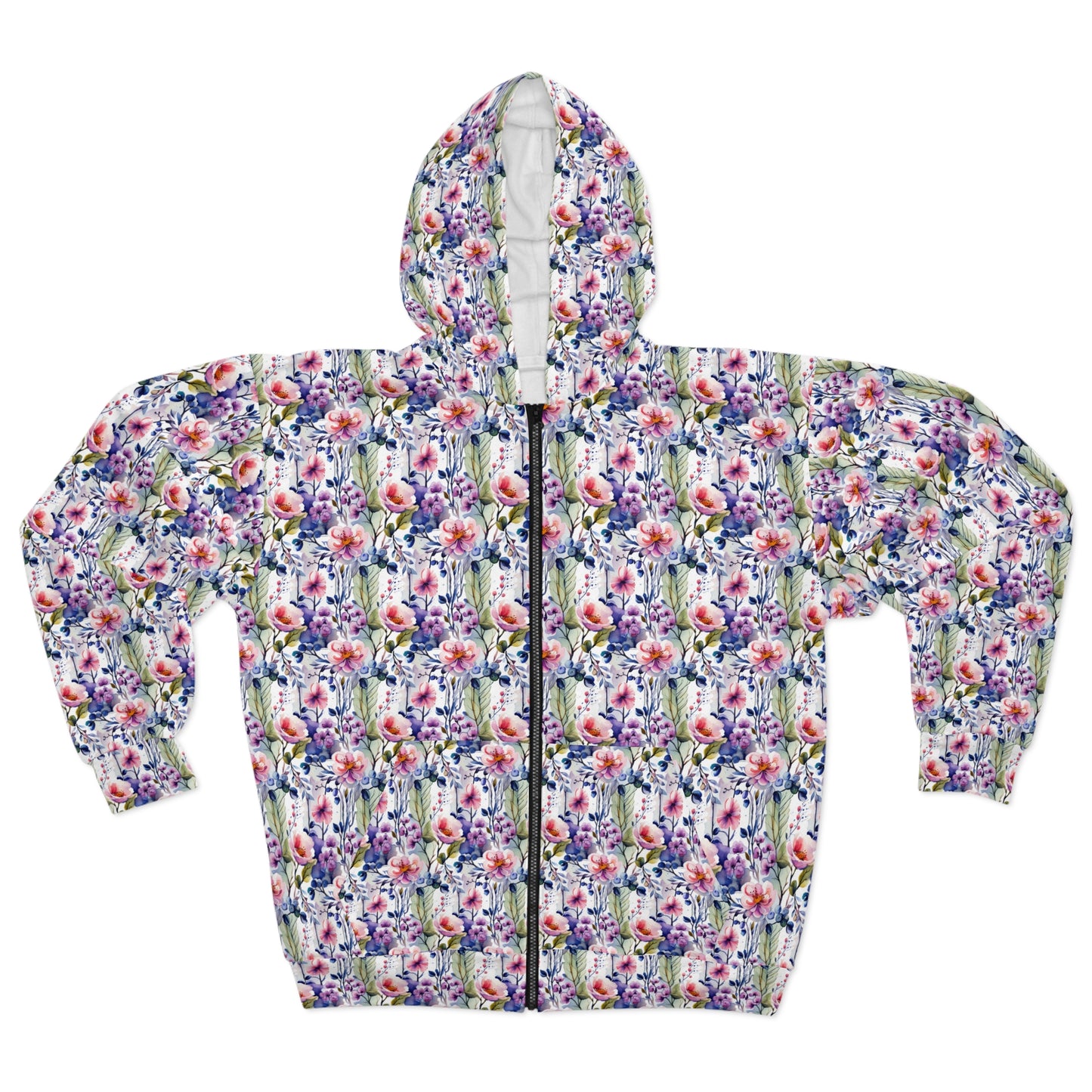 Flower Power Fleece Jacket: Cozy Unisex Style Revolution