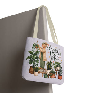 Crazy Plant Mom Tote Bag — Plant Lover Canvas Tote