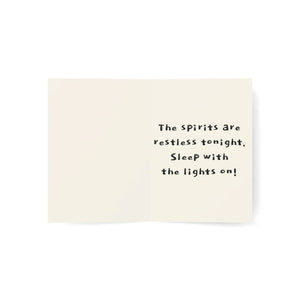 Spooky halloween greeting card - cards