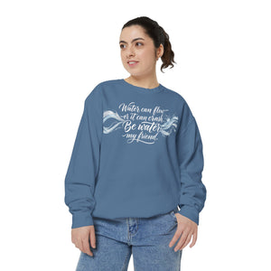 “Water Can Flow” Inspirational Ocean Wave Sweatshirt