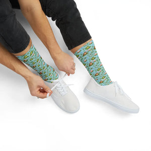Frog Pond Pattern Socks — Cute Novelty Sublimation Crew Socks