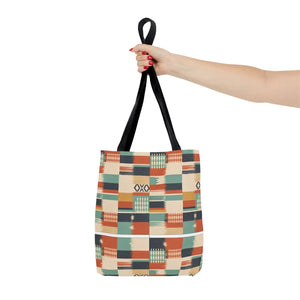 Aztec Patchwork Tote Bag – Boho Geometric All-Over Print Tote