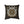 Gold stained glass tracery on black, DipaliZ rose window cushion