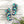 Geometric teal and navy flip flops - slippers