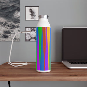 Colored stripes, Slim Water Bottle