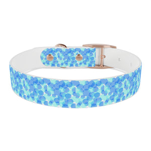 Blue spheres Dog Collar