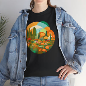 Beautiful landscape in a circle, Unisex Heavy Cotton Tee