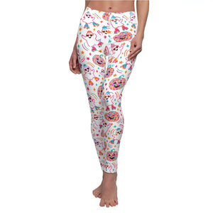 Disco Ghosts Women's Leggings — Cute Halloween Party AOP Leggings