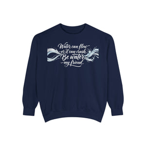 “Water Can Flow” Inspirational Ocean Wave Sweatshirt