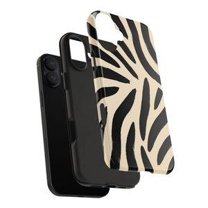 Zebra Print Tough Phone Case