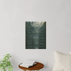 DipaliZ forest calendar wall decal, adhesive backed with no pins or tape