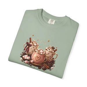 Hot cocoa bears garment-dyed t-shirt - t-shirts